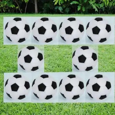 

10 шт. 23 мм шариков для настольного футбола, черно-белые, сменные футбольные мячи для настольных футбольных машин для взрослых, прочные, износостойкие