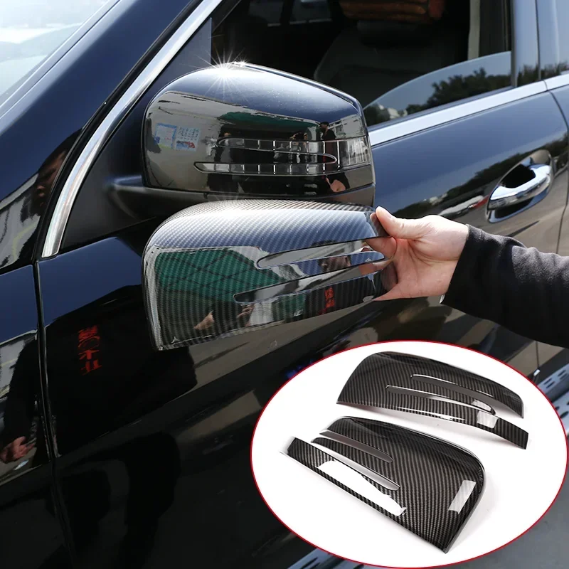 

ABS Carbon Fiber For Mercedes Benz ML GL GLE GLS G-Class 2012-2019 Car Styling Mirror Cover Sticker Car Appearance Accessories