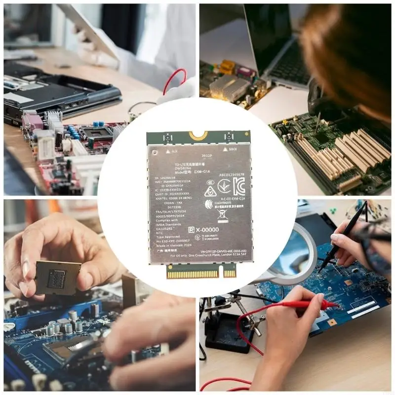 C90F 4G LTE 무선 모듈 M.2 LTE 무선 데이터 터미널 네트워킹 호환성 랩탑 및 태블릿 용 1.28GHz