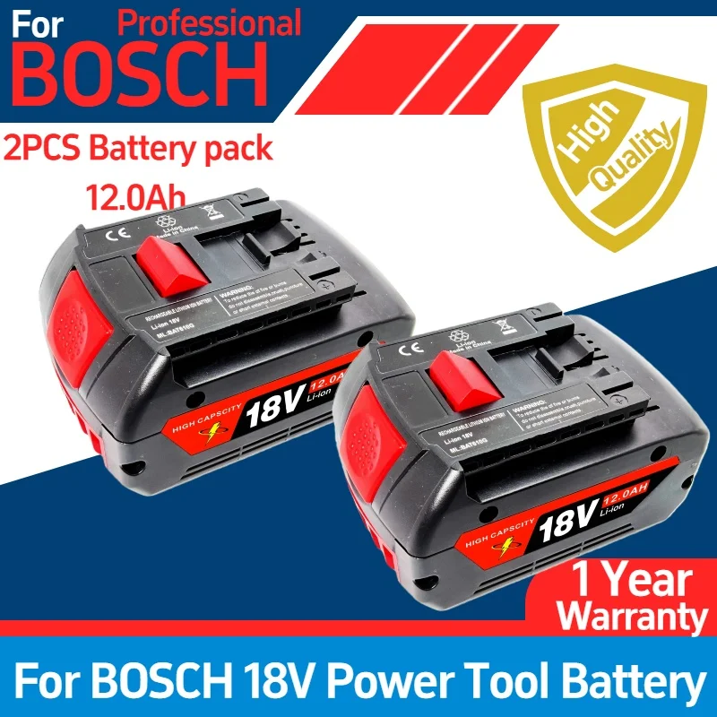 

Original 100% for BOSCH 18V Battery,Rechargeable Battery for BOSCH 18V 12000mAH Existing Tool Rechargeable Battery + Charger