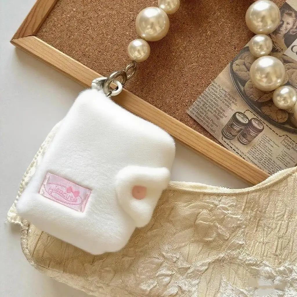 

Soft Plush Photo Album Kpop Style Diy Binder Photocard Collect Korean Coin Purse Coin Pouch Plush Plush Keychain Decoration