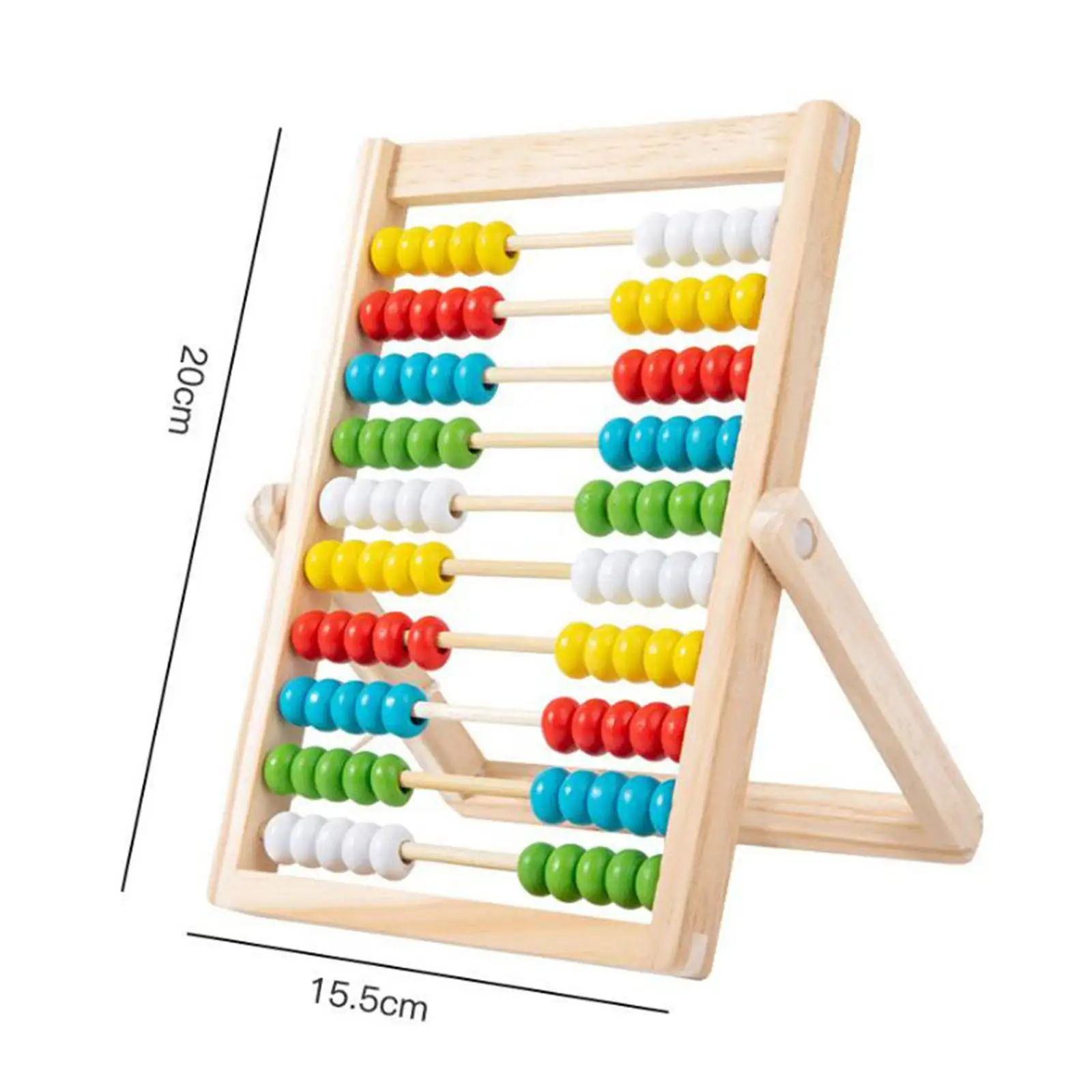 Hölzerner Abakus, pädagogische Zählrahmen, Spielzeug, Montessori-Geschenke, 100 Perlen, Mathe-Werkzeug, Addition und Subtraktion für Kinder
