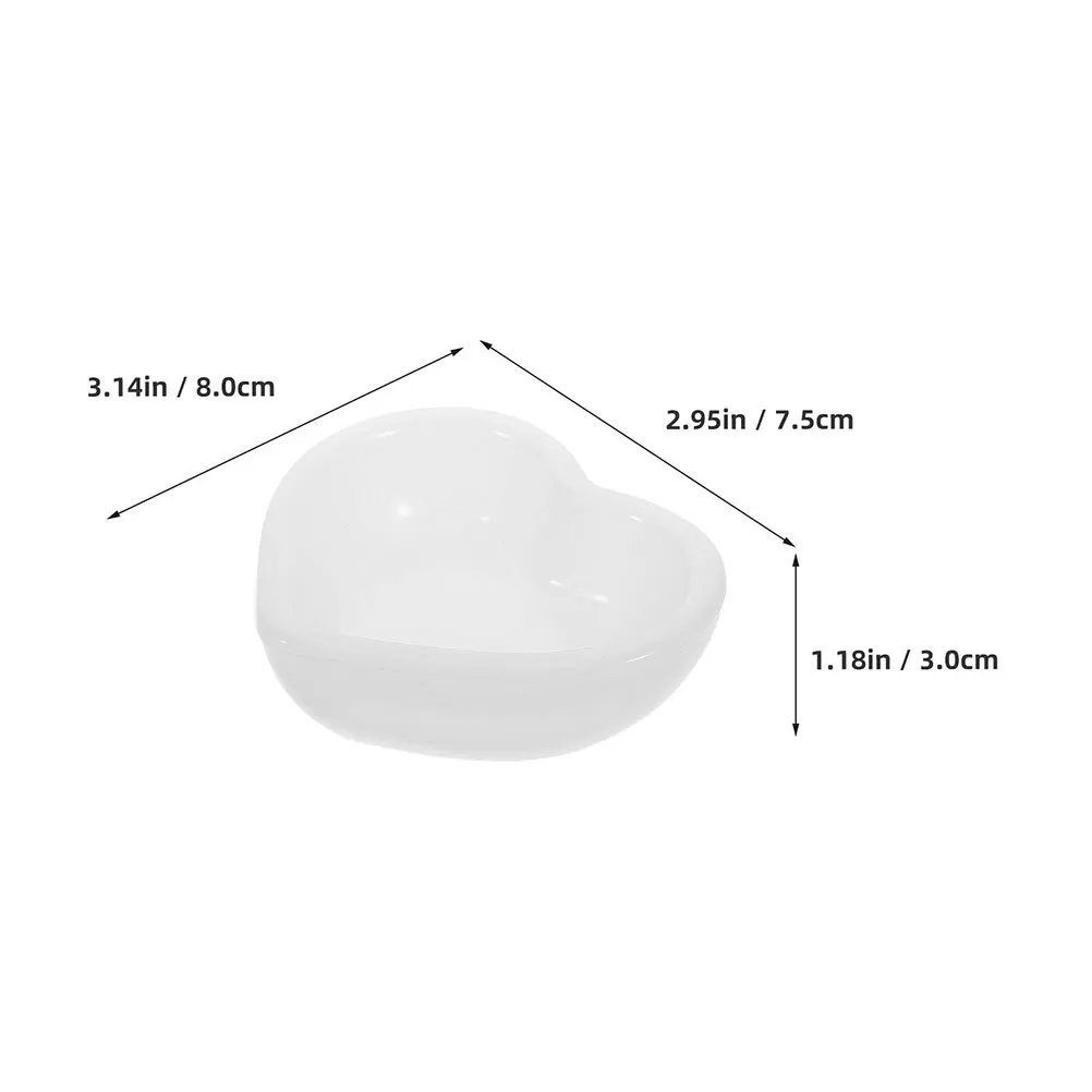2Pcs Heart Shape Jewelry Tray Silicone Mold Durable Flexible Mold for Resin Craft Storage Dish DIY Bowls Heart Resin Molds