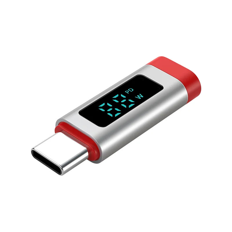 

Screen Type-C Connector Digital Display Charging Cable Converter Plug Adapter Monitoring Charging Speed See it Clearly