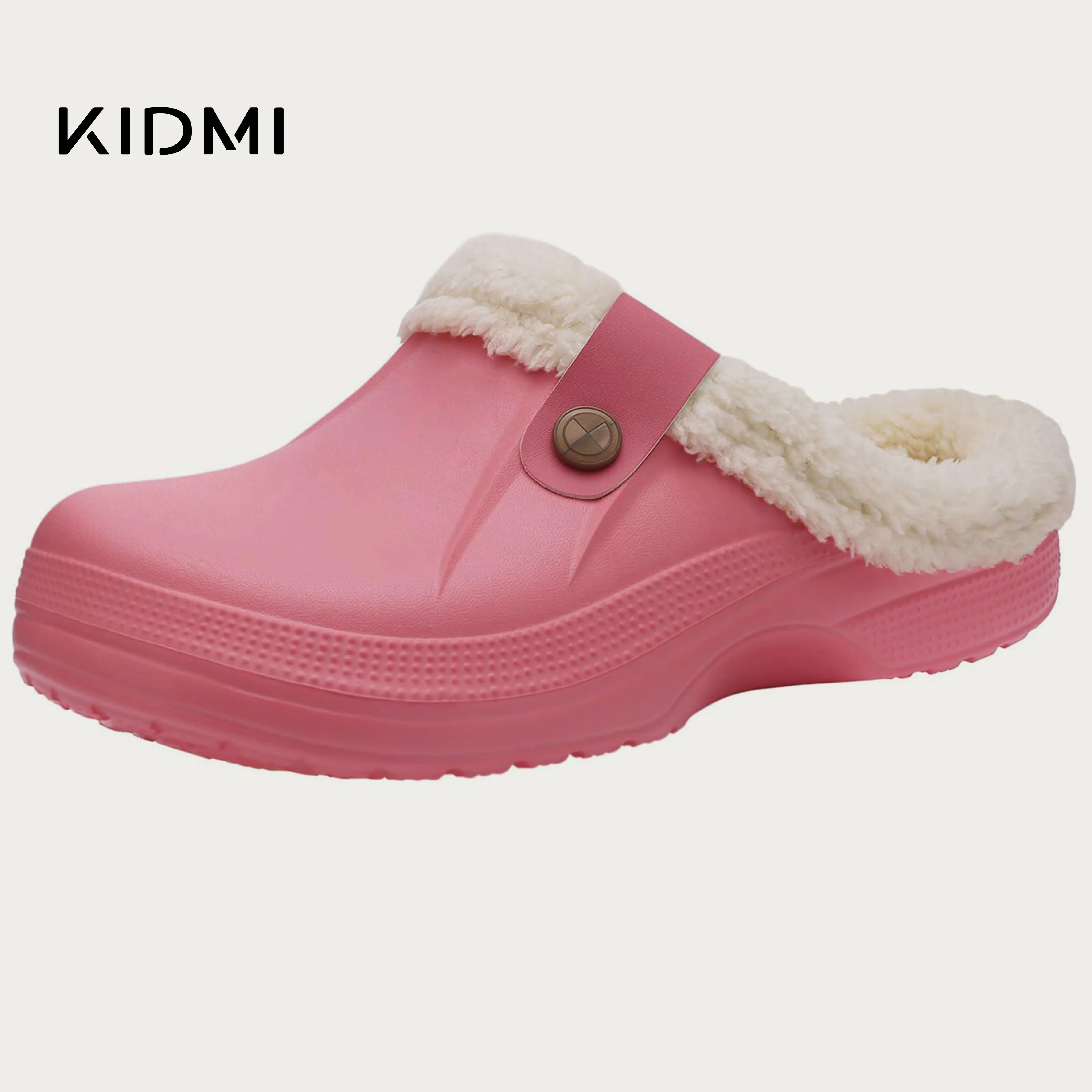 Kidmi Casual Women Shoes EVA Clogs House Shoes  Indoor Soft Fur Men Slippers 2024 Outdoor Warterproof Garden Shoes For Women