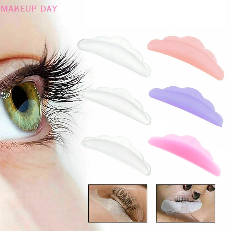 Silicone Eyelash Lifting Kit, Curlers Reutilizáveis, Almofadas de cílios, Cílios Extensão Perm Tools, Multicolor Curl, Kit Acessórios, 5 Pares