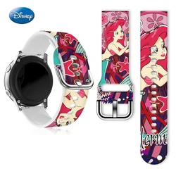 Disney Princess Mickey Minnie Donald Duck Printed Silicone Strap For Samsung Huawei GT Watch FB-Versa 23MM 22MM 20MM Watch Band