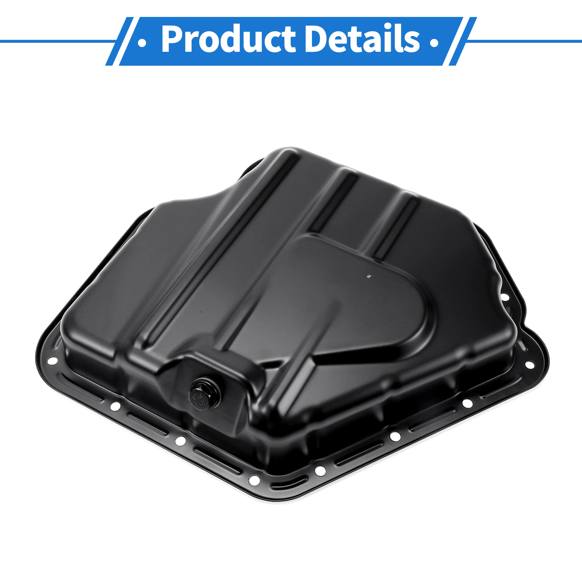 

UXCELL No.5184404AF Engine Oil Pan Oil Pan Sump Transmission Oil Pan for Dodge Grand Caravan 2011-2020 Iron Black