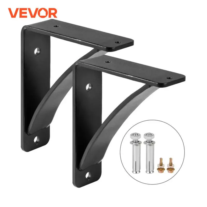 VEVOR 2 Pack Heavy Duty Shelf Brackets Floating Shelf Bracket  7x6x2