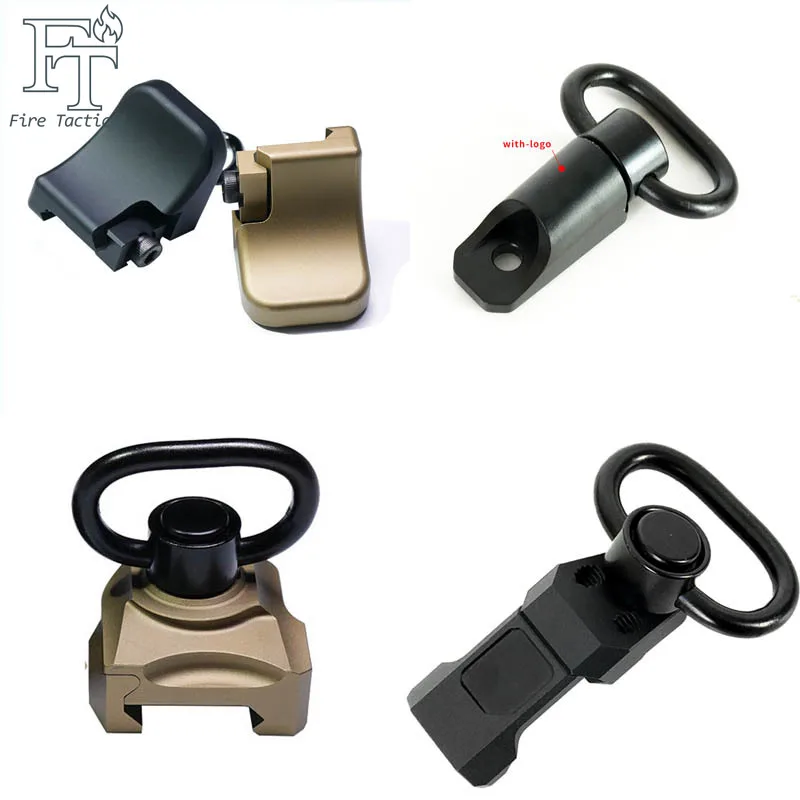 CNC Taktische 45-Grad-QD-Schultergurt-Halterung Express-Setup QD-Drehadapter Schultergurt-Metallbasis Jagdzubehör Passend für 20mm Schiene – Detail 1