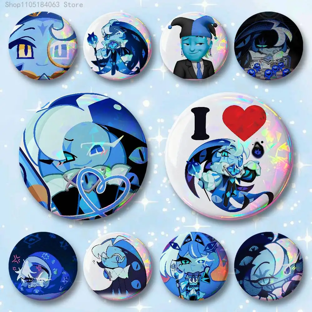 S-Shadow Milk C-Cookie Badges 25 32 44 58 75 mm Round Cosplay Pin Bag Decor Fans Collect Friends Gifts Brooch Souvenir
