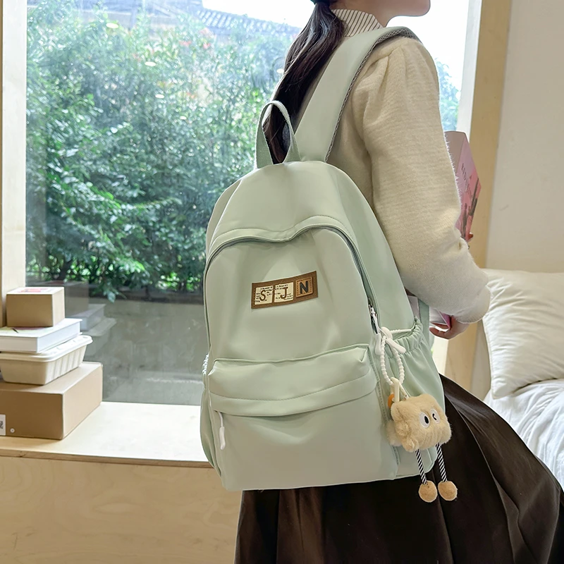 Schoolbag Nylon Good-looking High-capacity Simplicity Durable and Sturdy Backpack Light Leisure Time Versatile Knapsack