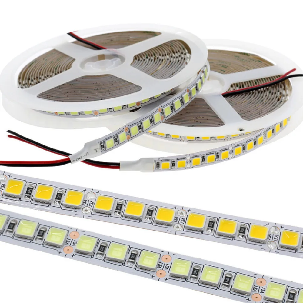 5 m/rolka listwa oświetleniowa LED 5054 120LED/M12VRGB biały czerwony zielony niebieski elastyczne światło do dekoracji pokoju podświetlenie