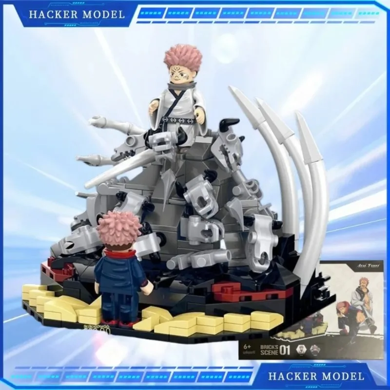 

SUNRISEPOP Jujutsu Kaisen Building Blocks Ryōmen Sukuna Yuuji Itadori Ornaments Artwork Figure Anime Action Model Toys Gift