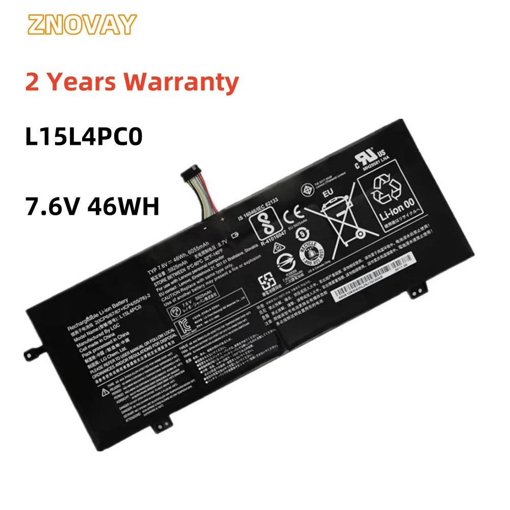 

ZNOVAY L15L4PC0 7.6V 46Wh Laptop Battery for Lenovo IdeaPad 710S-13ISK Xiaoxin Air 13 L15M4PC0