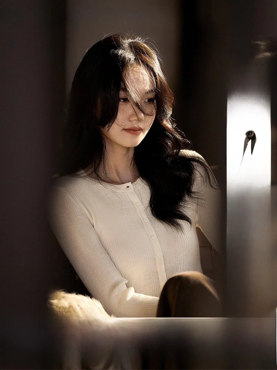 

XiaoHanGe шерстяной вязаный свитер Camere с воротником Генри, базовый топ, женский новый мягкий теплый повседневный зимний модный свитер