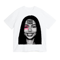 Women  T-Shirt Mariah The Scientist Free Thug Rapper Star Fashion Cotton Tee Shirt Short Sleeve T Shirts Round Collar Clothes