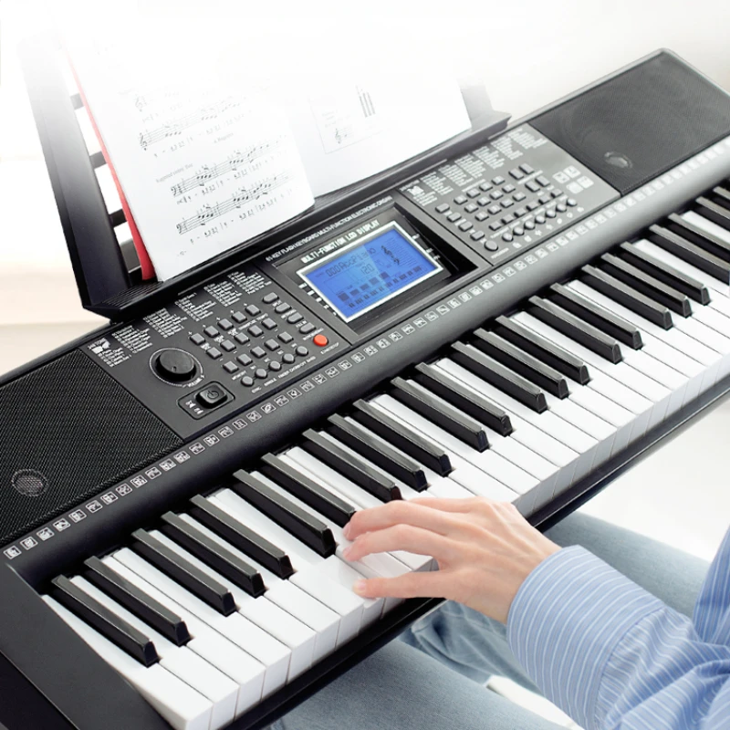 Smart Keyboard Beginner Kids Portable Electronic Organ Professional 61 Keys Multifunctional Musical Electric Instrument