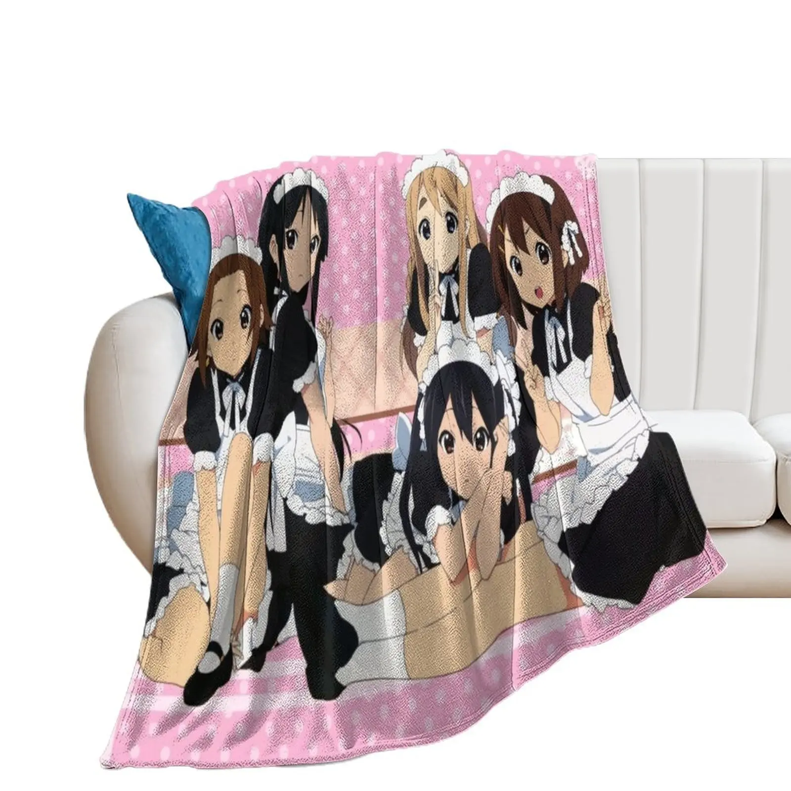 K-on! Maid Print Throw Blanket Moving Luxury Baby Blankets