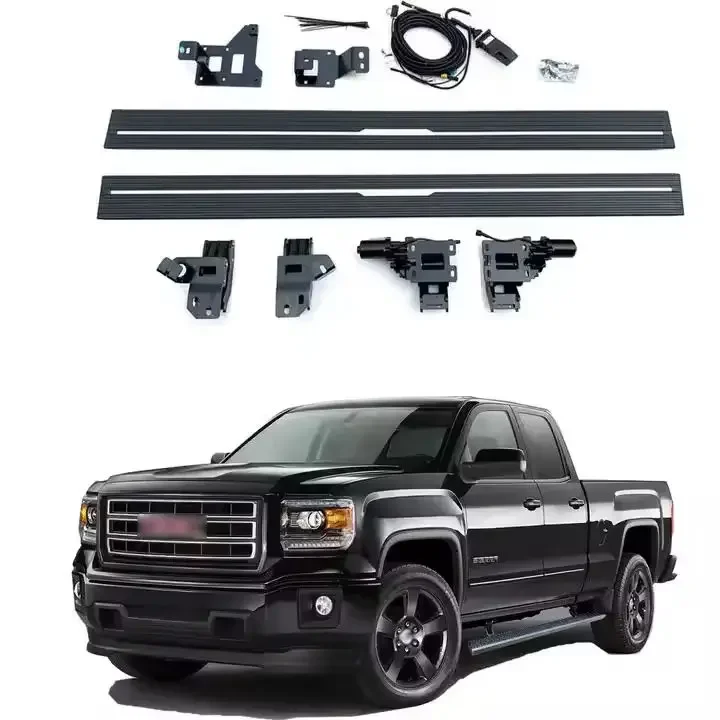 Side Step For Truks GMC Electric Side Step Auto Accessories F150 for Colorado Silverado Power Running Boards dodge ram