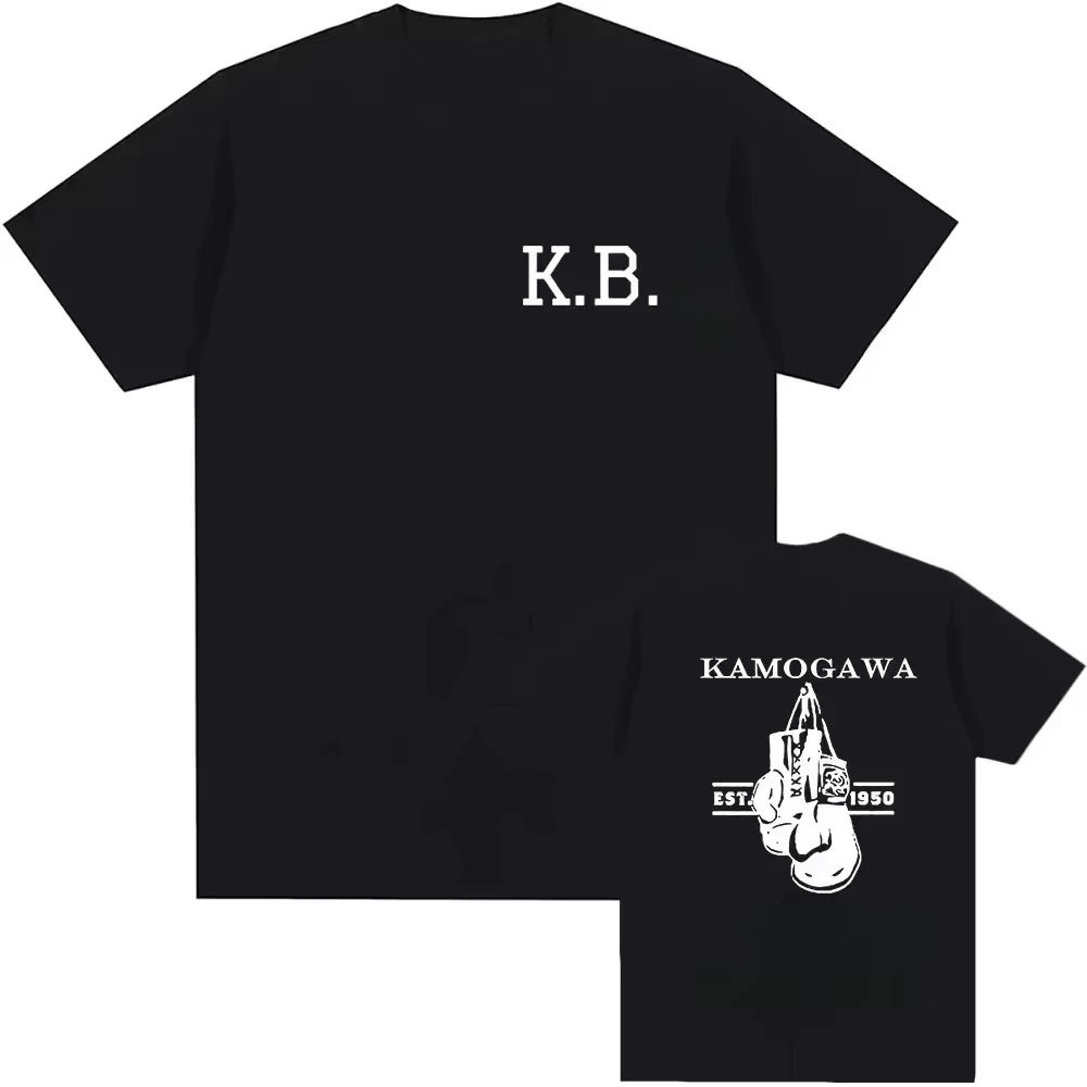 

Классическая аниме-футболка Hajime No Ippo Kamogawa Boxing для женщин, с принтом Makunouchi Takamura KGB, в стиле Harajuku Street Clothing