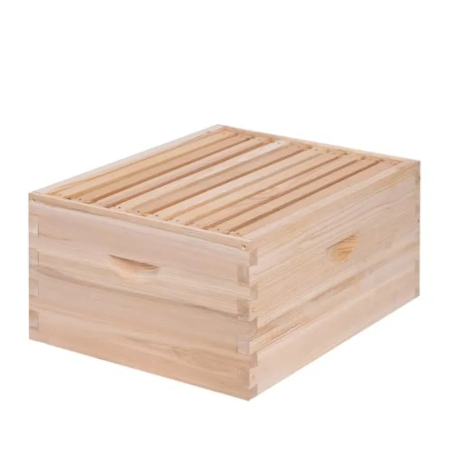 

Улей Langstroth Deep Beehive Box: глубокий улей для пчёл с рамками и восковыми основаниями