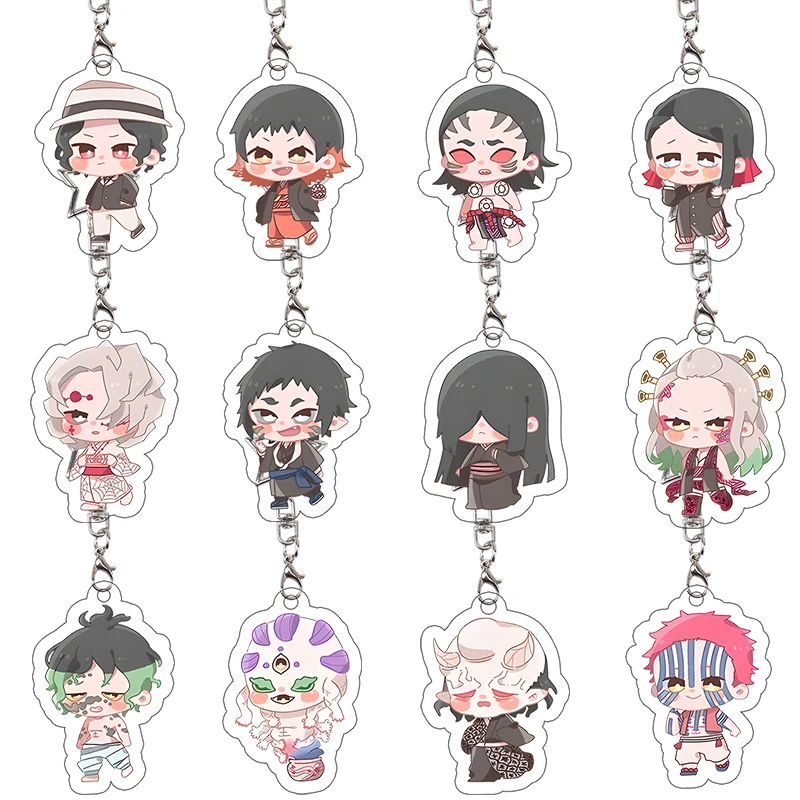 

Demon Slayer Acrylic Keychain Muzan Kibutsuji Chibi Charm Girl Susamaru Rui Gyokko Collection Akaza Bag Pendant Festival Gift