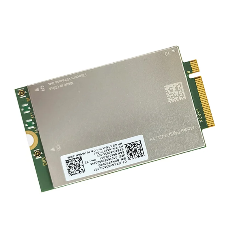 【Buy It-Now!】FM350-GL-16 4G Module For HP X14 X16 Ryzen Edition 830 G8 LTE Cat16 1Gbps Module