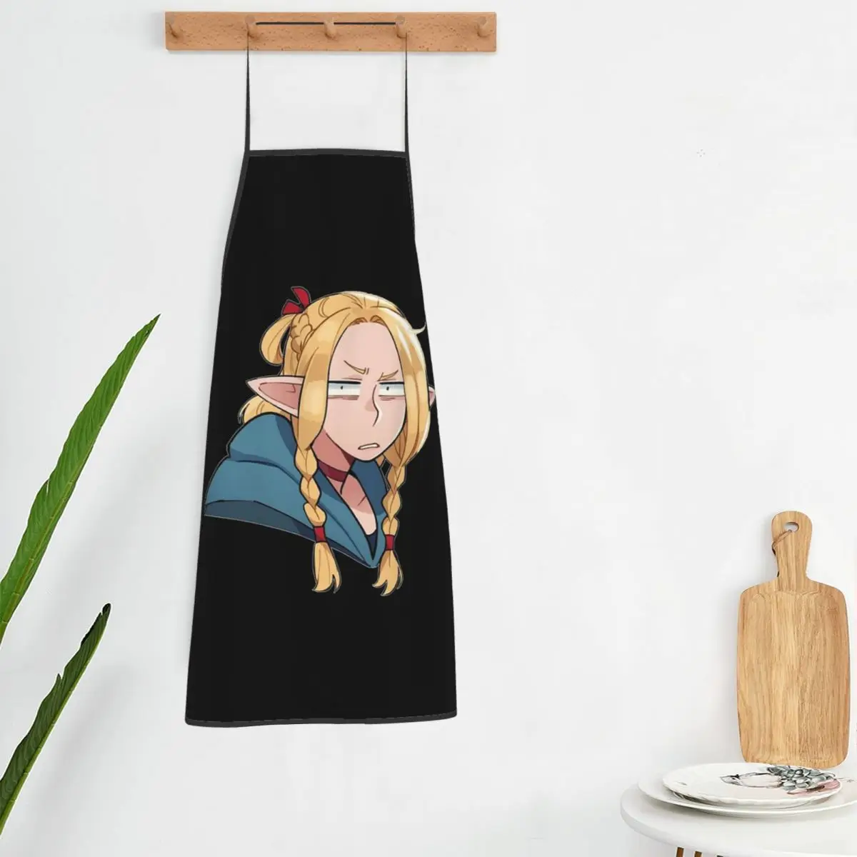 Dungeon Meshi Senshi Delicious In Dungeon Apron Chef Cooking Cuisine Tablier Bib Kitchen Cleaning Pinafore for Women Men