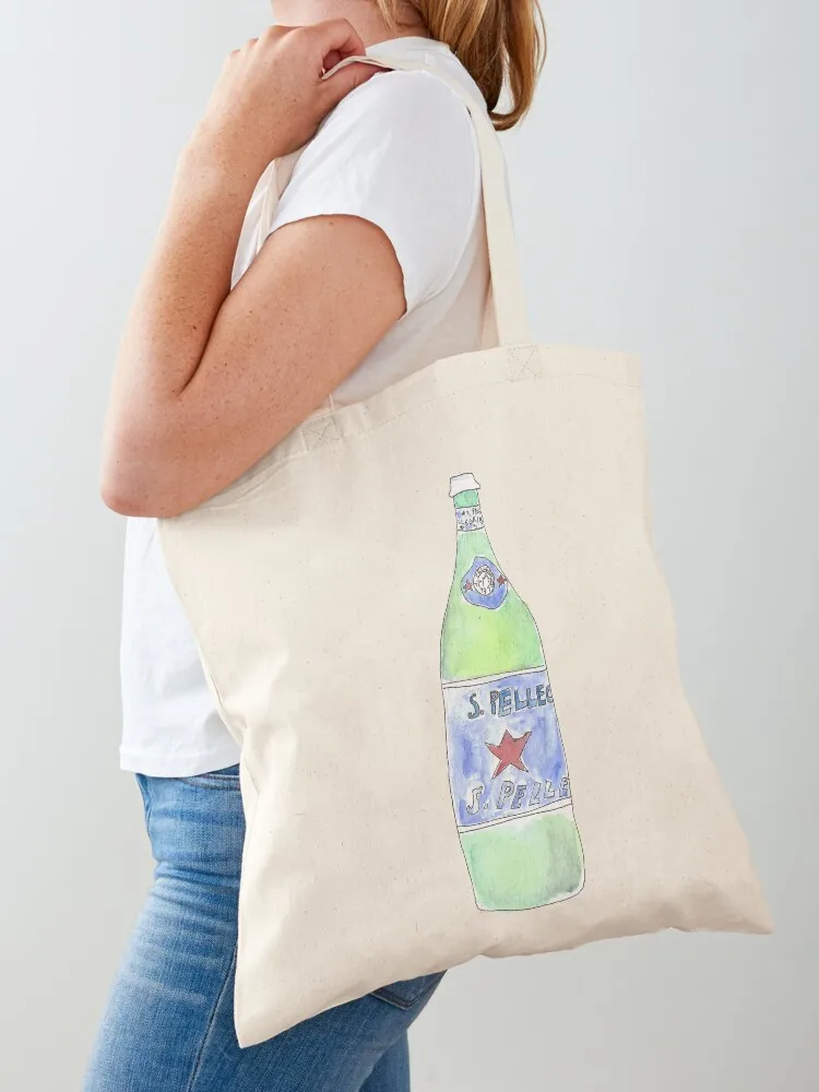 Sparkling Water San Pellegrino Einkaufstasche Shopper Damentaschen süße Beuteltasche Shopper-Taschen für Frauen