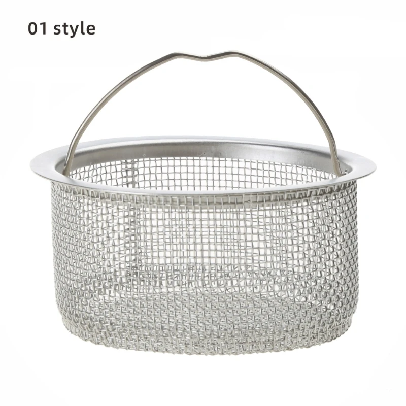 Stainless Steel Kitchen Sink Strainer Catcher for Most Sink Drains, Anti-Clogging Micro Perforation Holes