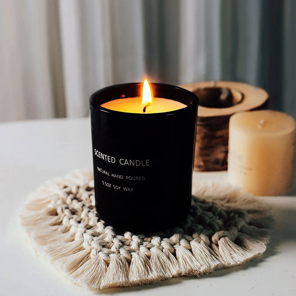 

1pc Cotton Rope Heart Coaster Handmade Weaving Mat Heat Resistant Table Protector For Home Kitchen Decor Plate Pad Place Mat