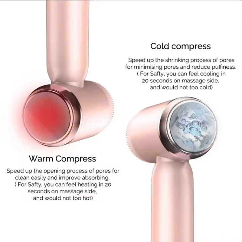 منظف مسام محمول قابل للتبديل، IPX 7 مقاوم للماء، منظف كهربائي للوجه، سيليكون للتقشير والتنظيف #4