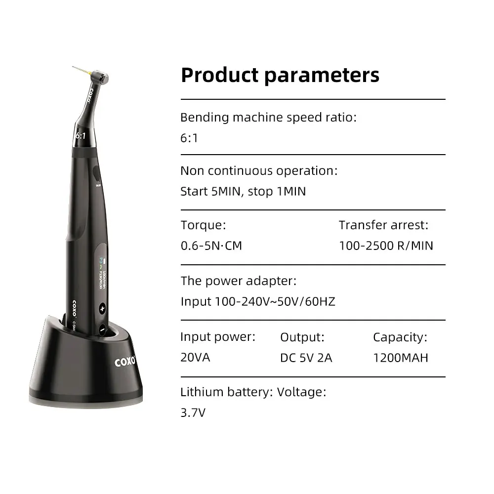 COXO C-SMART MINI AP+ Dental Brushless Endo Motor Apex Locator & Endodontic Treatment Contactless Charging,4 Working Modes