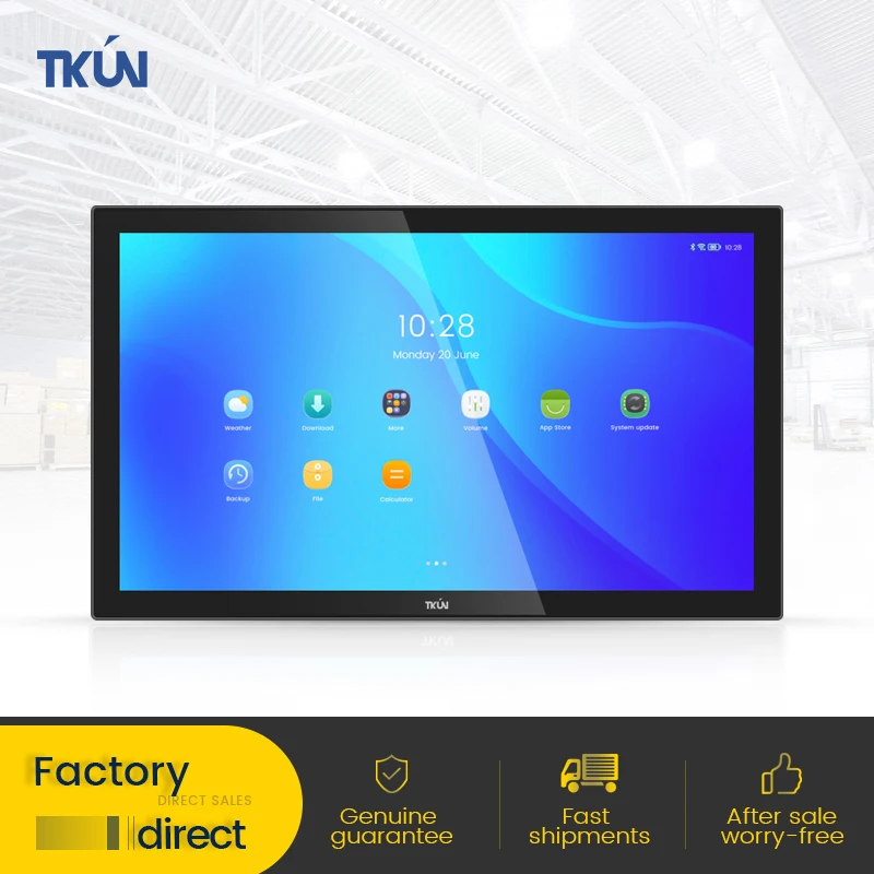 

24 Inch Capacitive Multi-touch Industrial Monitor Anti-interference Widescreen 16:9 LCD Outdoor 1000cd/㎡ High Brightness Display