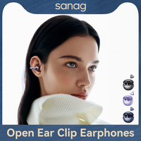 Sanag S6S Free Clip Open Ear Earphones APP Touch Control Bluetooth Headphones Sport Wireless Headset Choice Flash-sale Ear buds