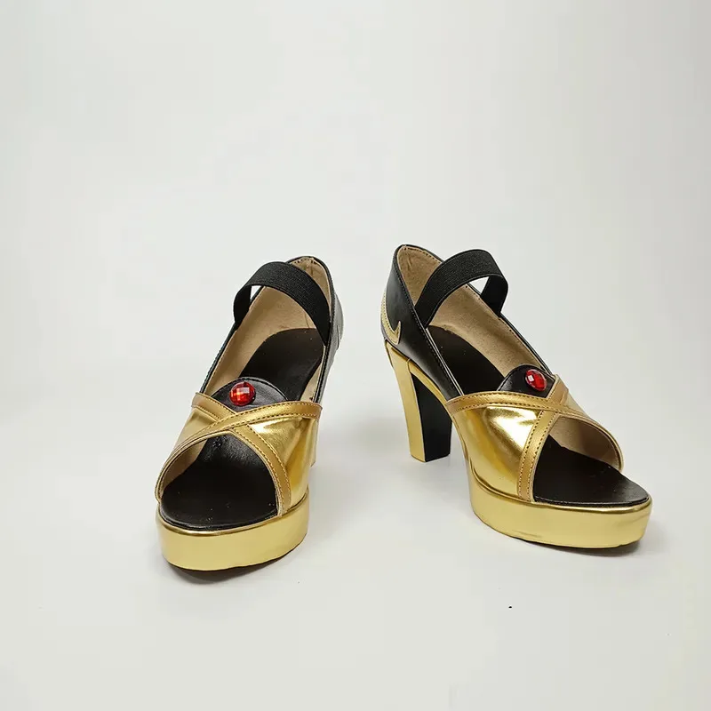 qq681Anime Genshin Impact Cosplay Sepatu Beidou Aksesori Karnaval Halloween