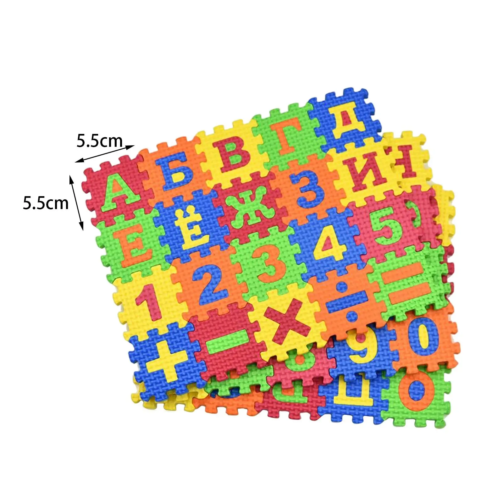 Set Van 60 Puzzel Speelmat Alfabet Nummer Vloer Mat Grijpende Zachte Tegels Voor Baby Activiteit Oefenmat Spelen