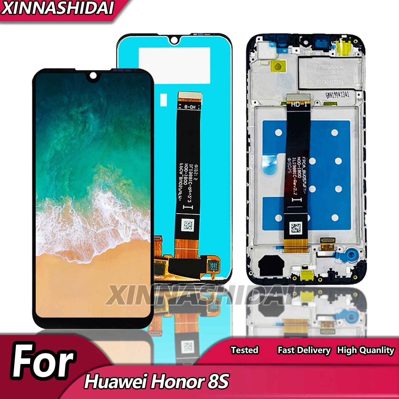 5,71-дюймовый ЖК-дисплей И Сенсорный Экран Для Huawei Honor 8S KSA-LX9 KSE-LX9