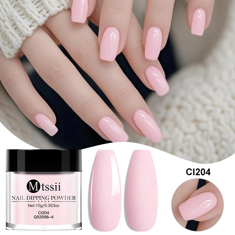 10g Nude Roze Nagel Dipping Powder Sprankelende Verloop Acrylpoeder Nagelglitter Stof Natuurlijk Droog Geen Lamp Uitharding Nodig Nagel Chrome