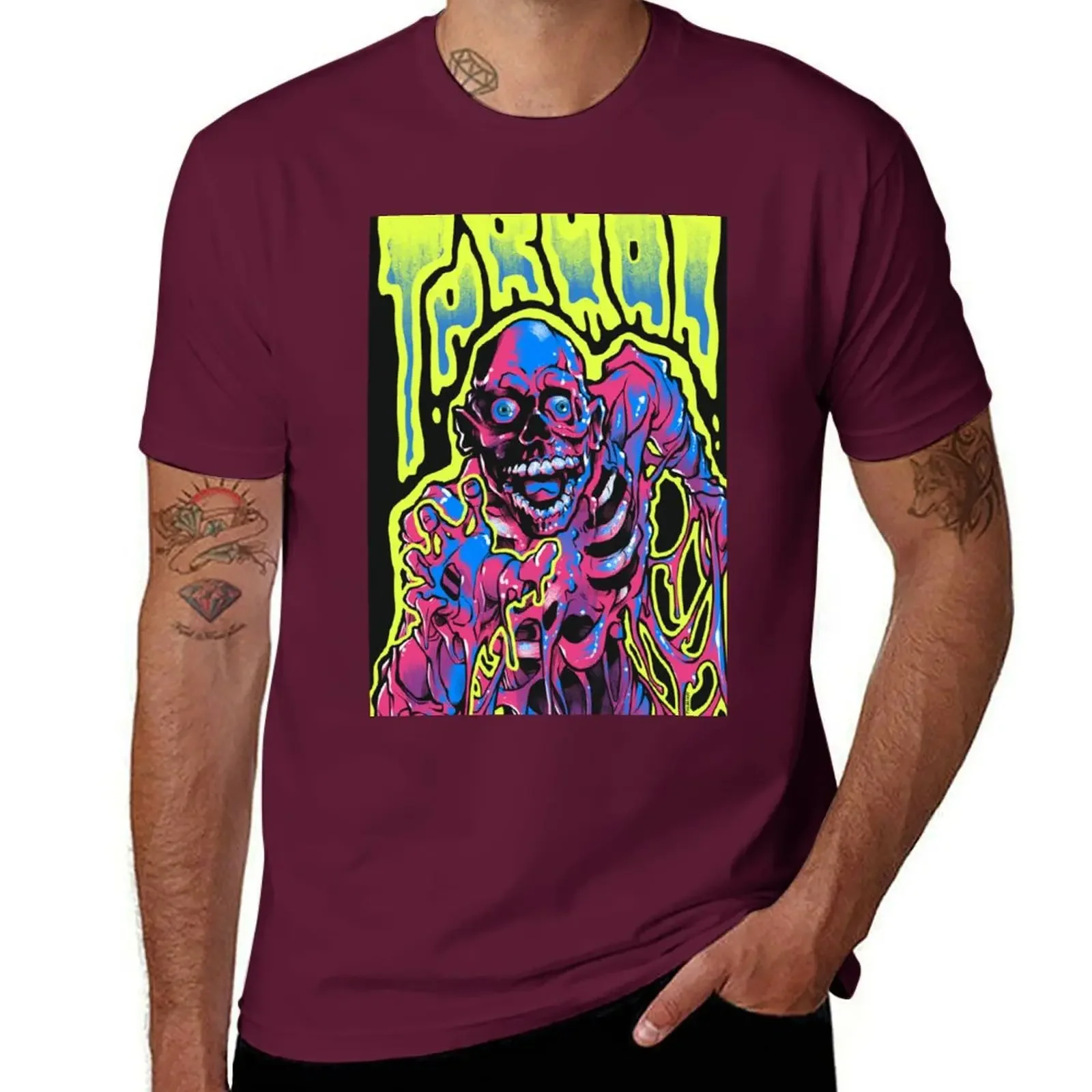 vintage clothes oversizeds mens plain t shirts heavyweight Tarman Return of the Living Dead Art Variant 2024 T-Shirt cotton tops