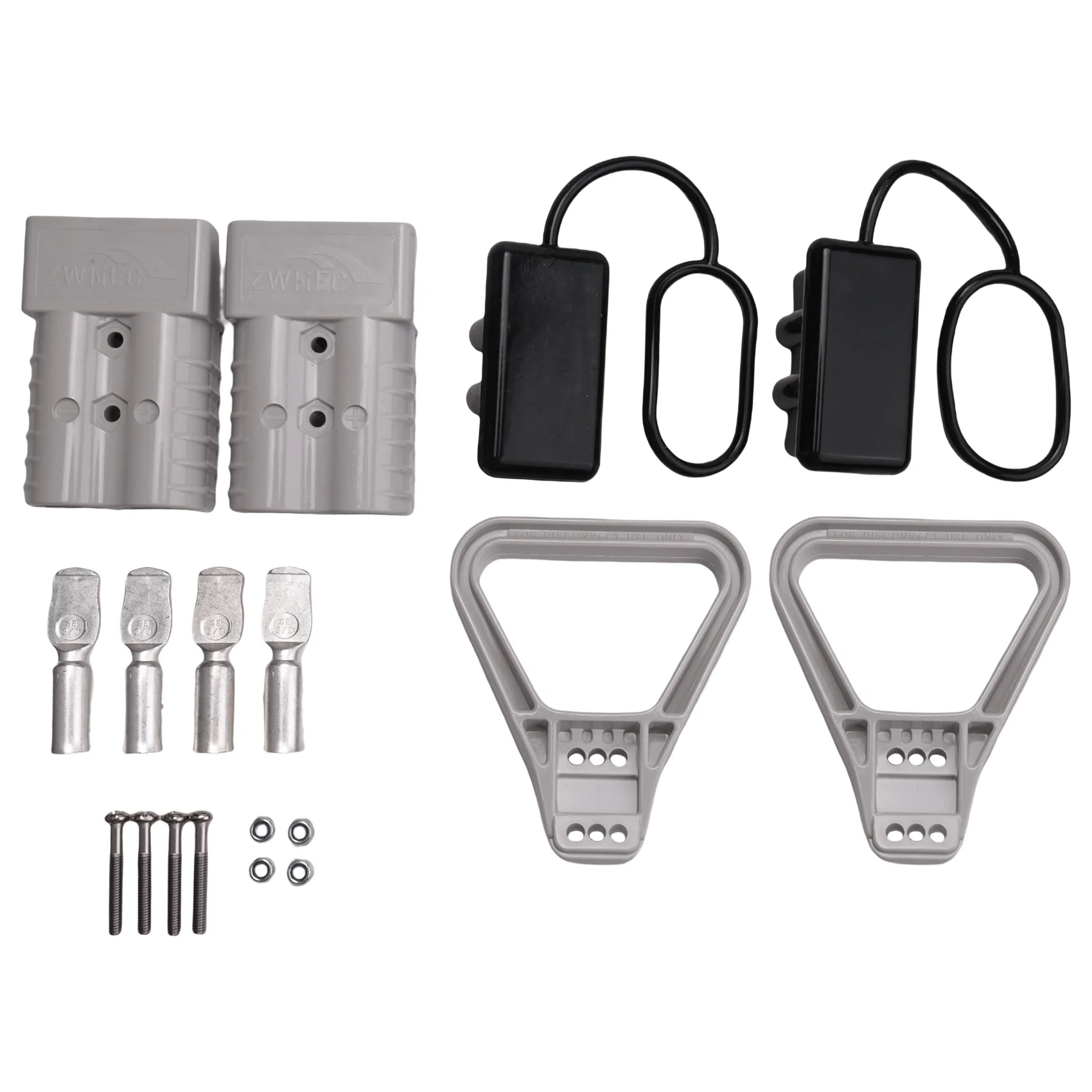 

Powerful 2Pcs 350A 2AWG Battery Power Connector Cable Quick Connect Disconnect Kit For Anderson Connector For ATV Winch