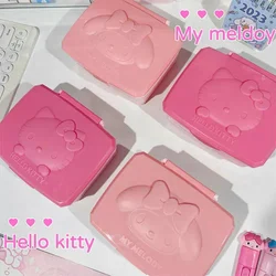 Kawaii My Melodys Hello Kittys Flip Cover Dust Proof Jewelry Box Cartoon Kuromis Pochaccos Desktop Item Sorting Storage Boxs