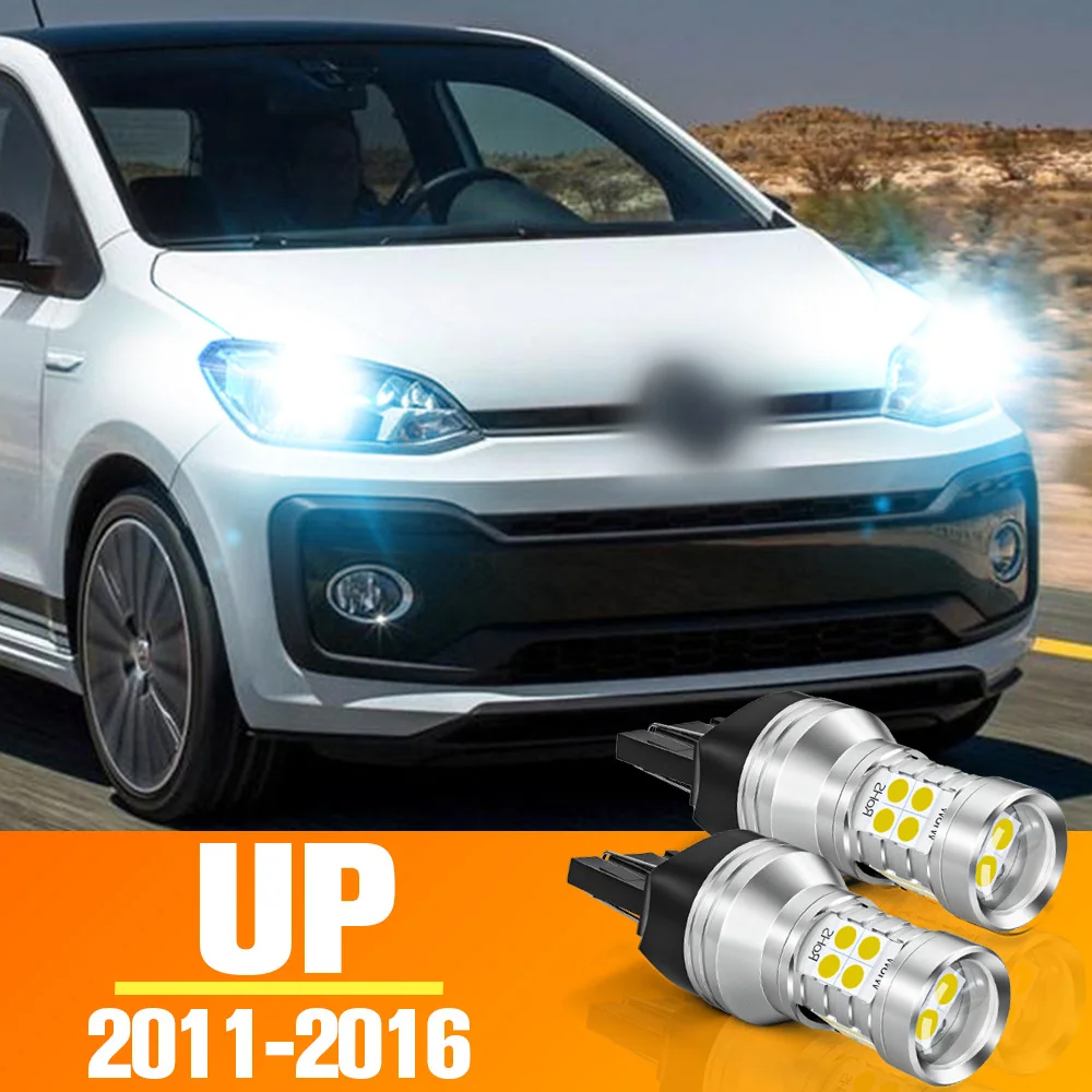 

2pcs LED Daytime Running Light Bulb Accessories DRL For VW UP 2011-2016 2012 2013 2014 2015