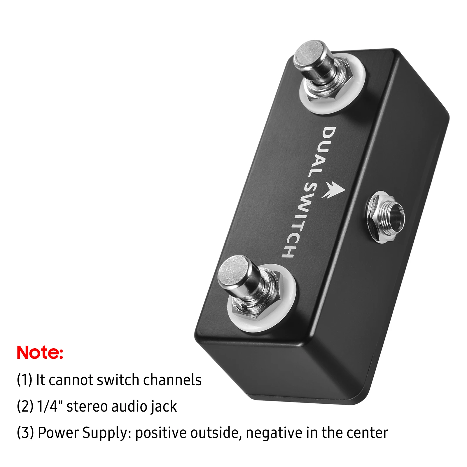 MOSKYAudio DUAL SWITCH Dual Footswitch Foot Switch Pedal Full Metal Shell