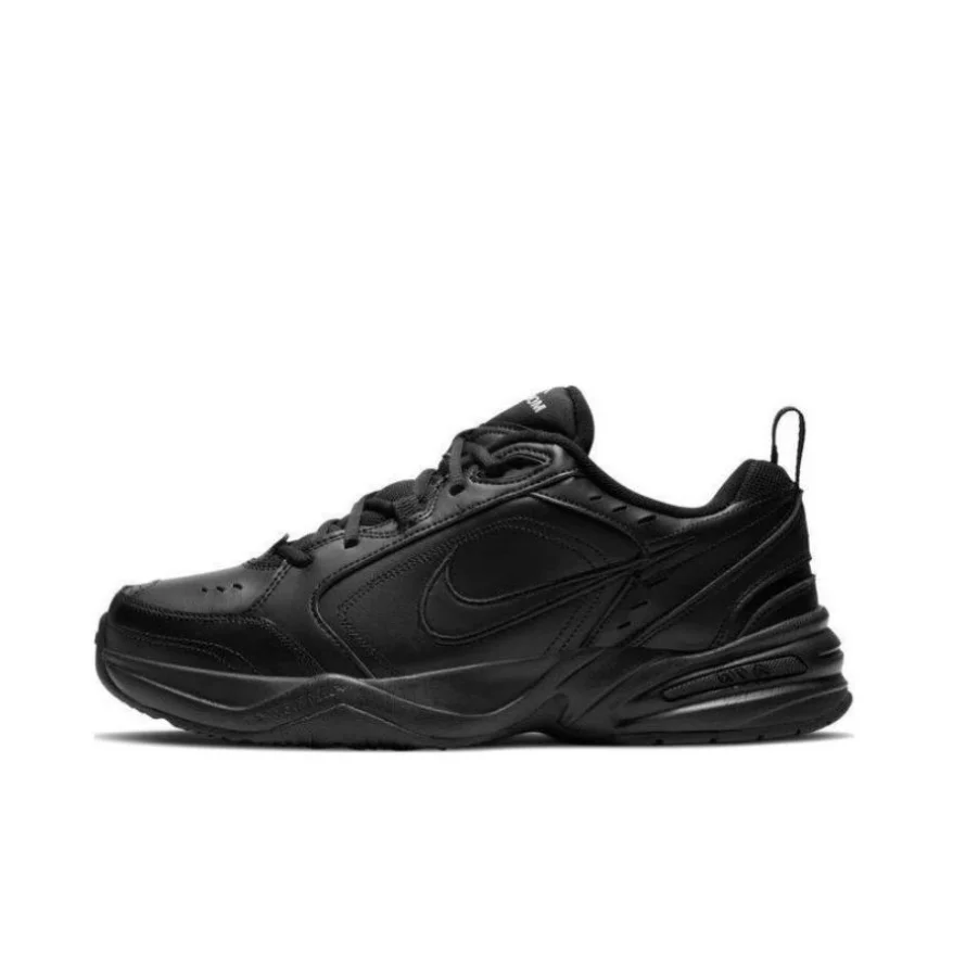 Nike Black Air Monarch 4 Low Men's and Women's Casual Running Shoes Classic Retro Cushioned Comfort Sneakers