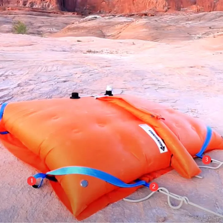 Customized Collapsible  PVC Plastic Pillow Water Tank  Bladder Flexible Water Weight Portable Beach Bags Anchors for Houseboat