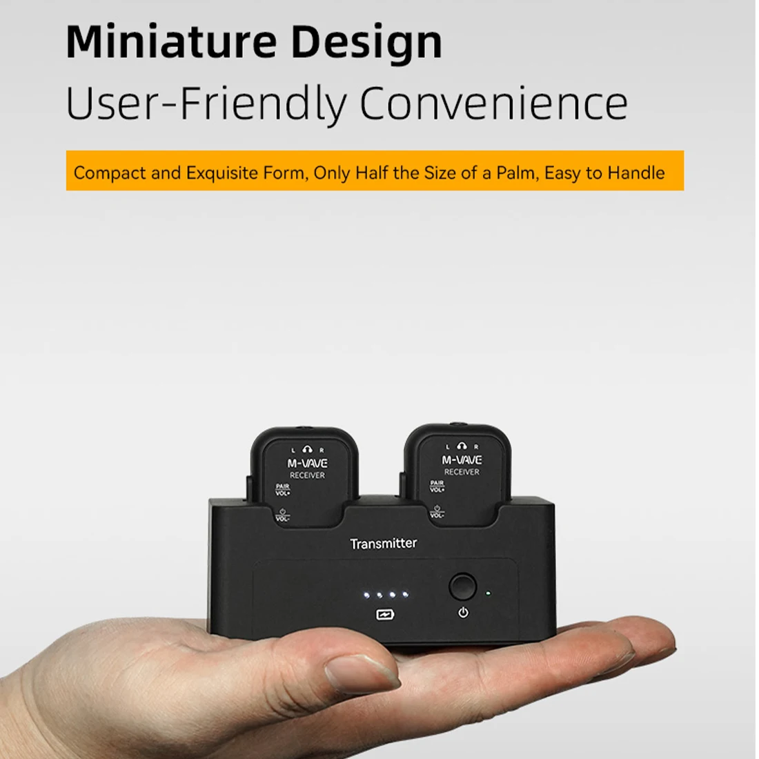 

﻿ M-VAVE WP-12 2,4 ГГц Беспроводная система внутриканального мониторинга 1Tx + 2Rx Система с ультранизкой задержкой 3 ms Воспроизведение 24 часа Функция отключения звука Гитара