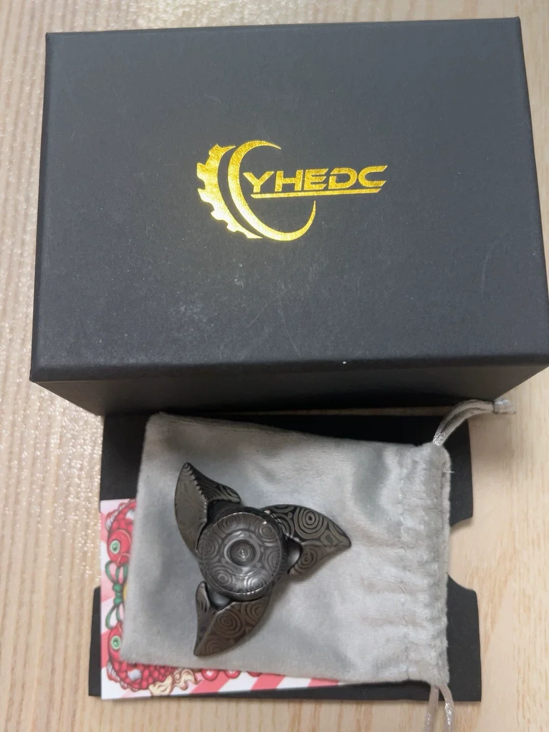 Yhedc zirconium black owl killing gyroscope