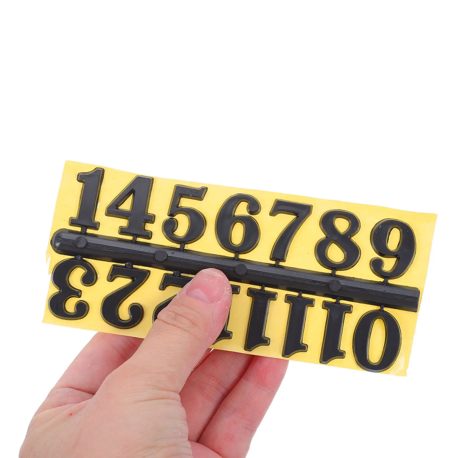 

6Pcs Clock Numerals Accessories Set Arabic and Roman Numbers for Wall Clock Replacement Repair Parts Office Living Room Decor